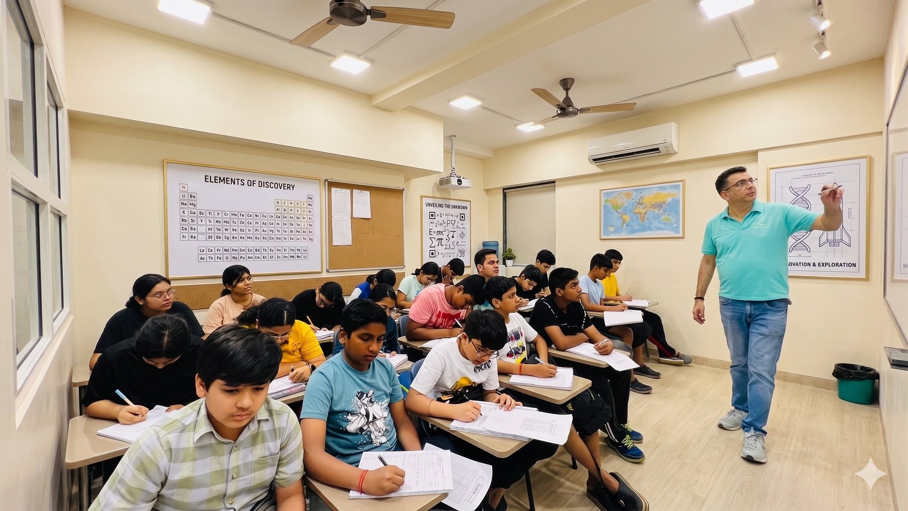 A class in session at Conceptual Learning, Rohini